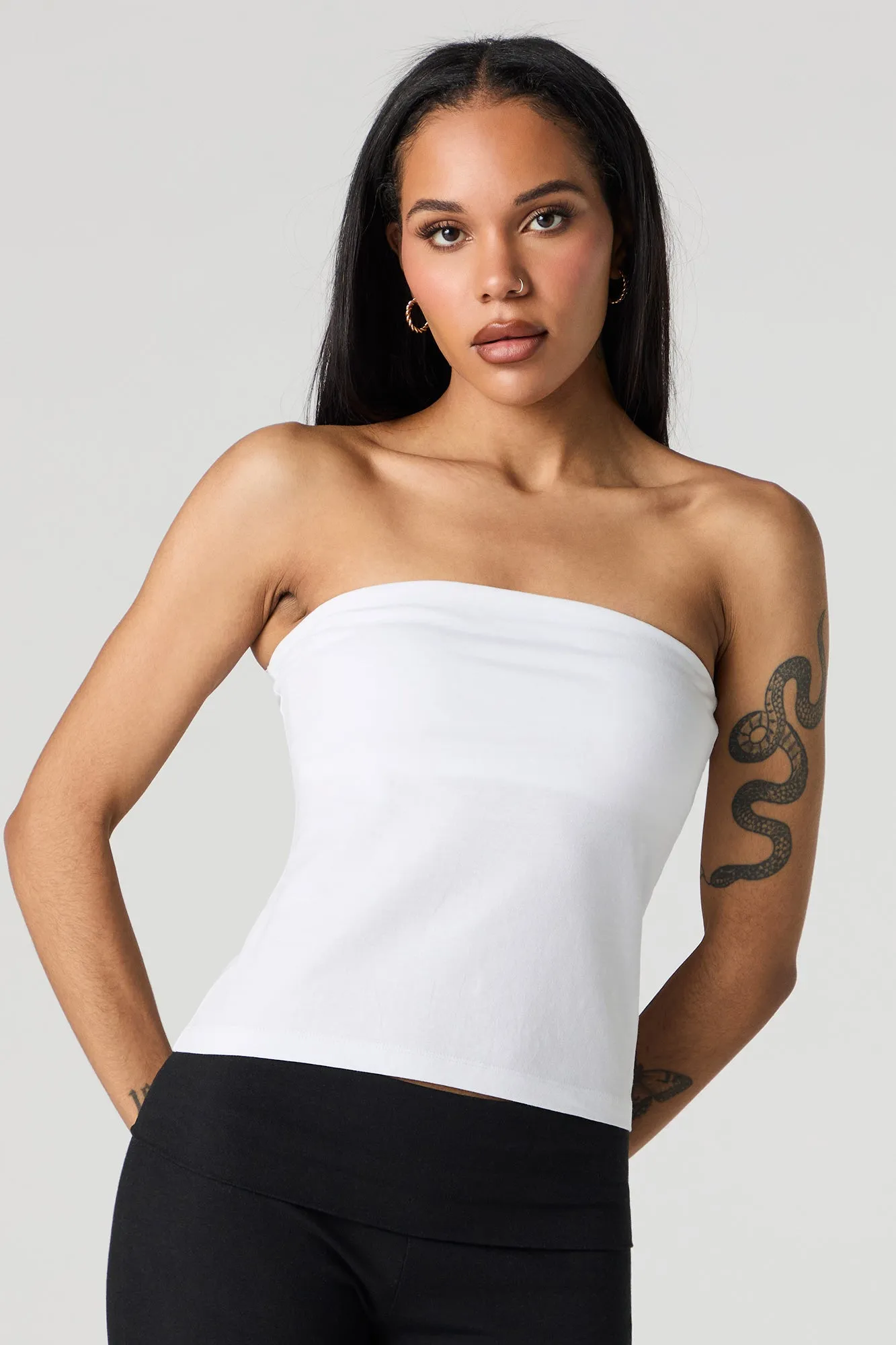 Tube Top with Built-In Cups
