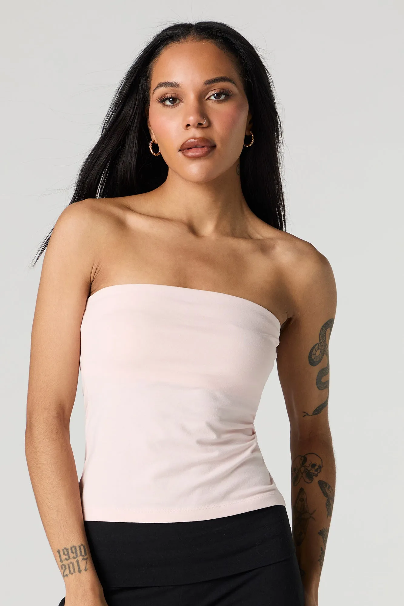 Tube Top with Built-In Cups