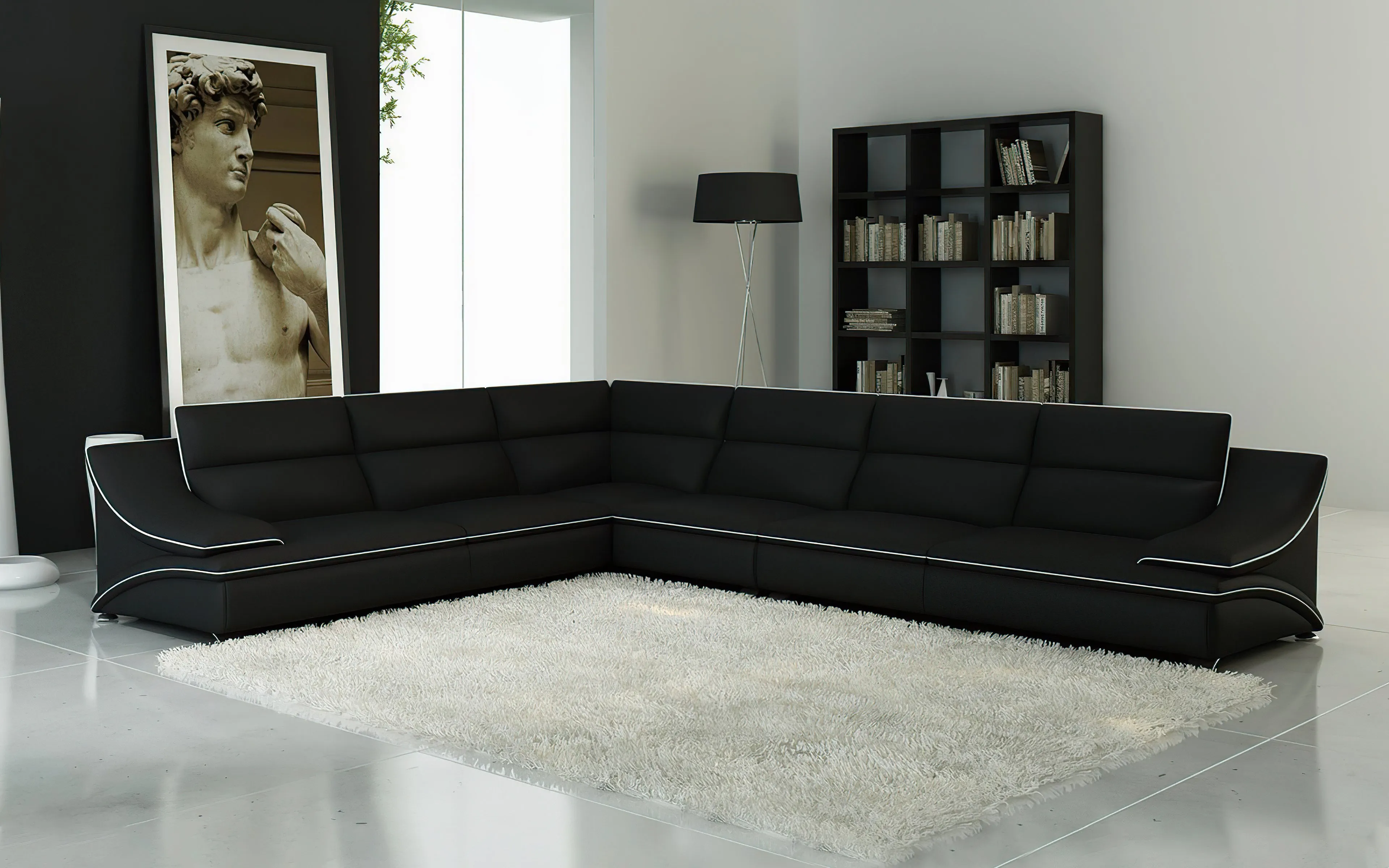 Umi Modern Leather Sectional