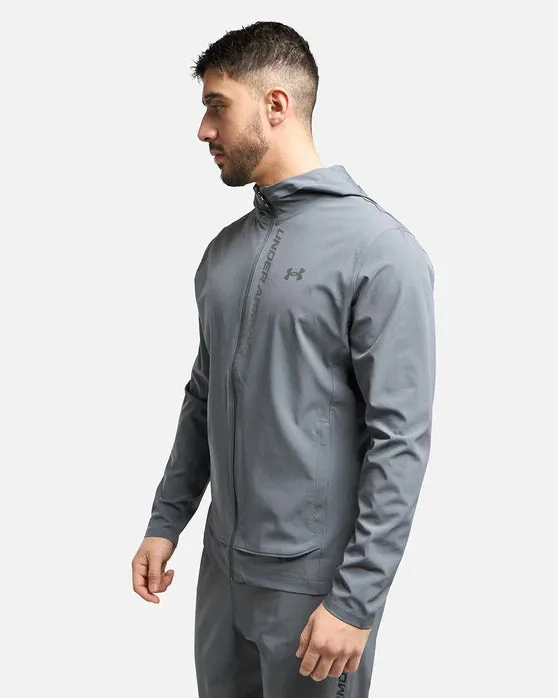 Veste de survêtement Under Armour Outrun The Storm - Gris