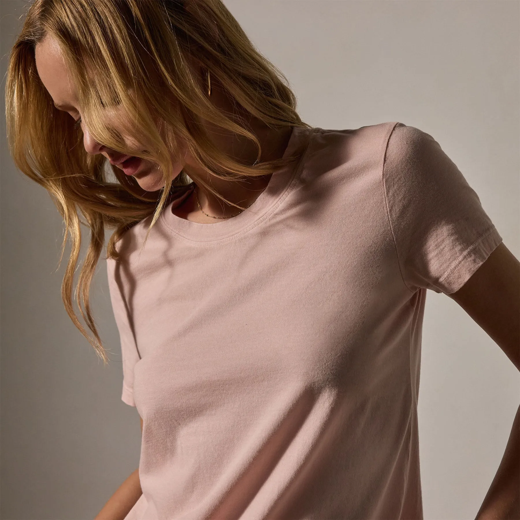 Vintage Little Boy Tee - Rosewater Pigment