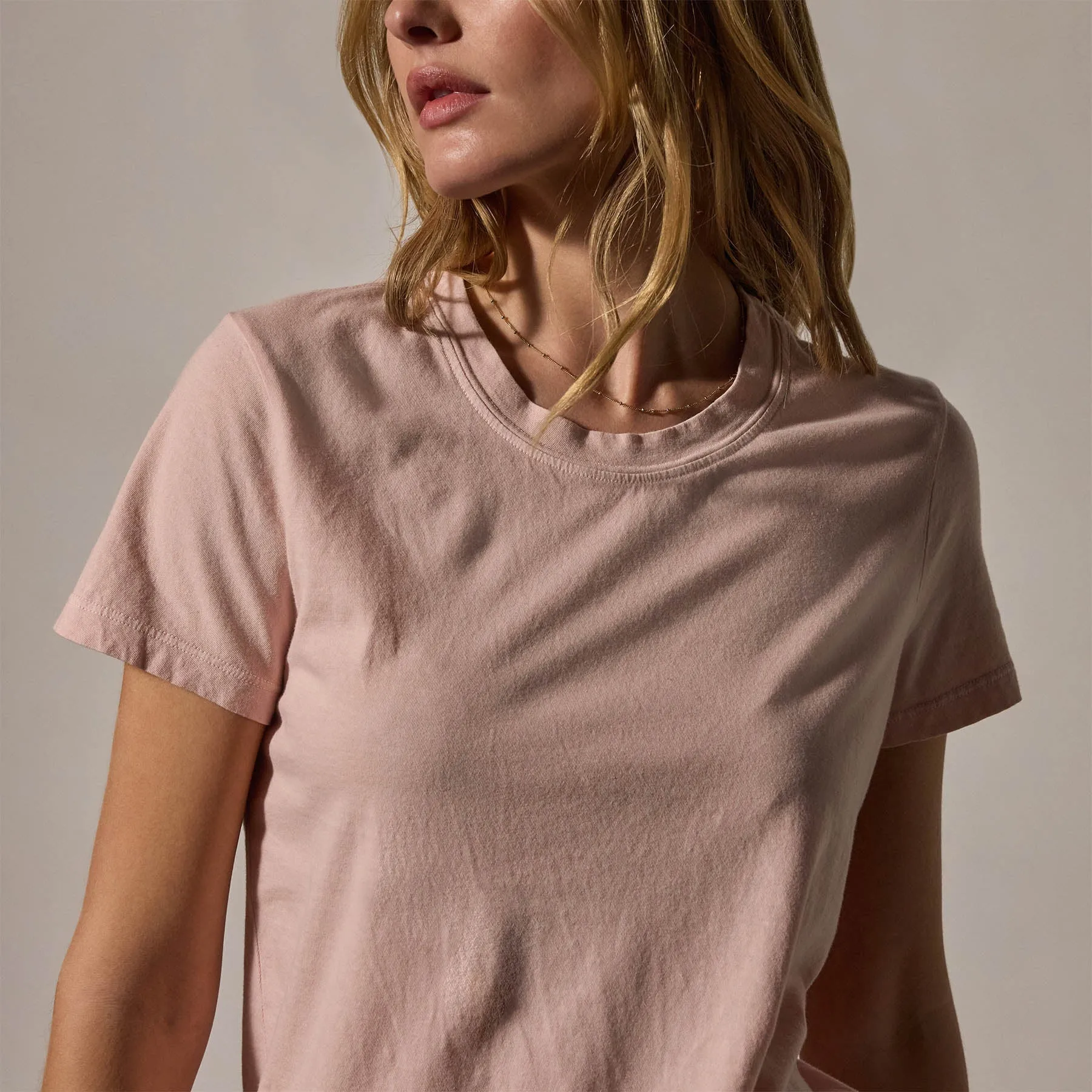 Vintage Little Boy Tee - Rosewater Pigment
