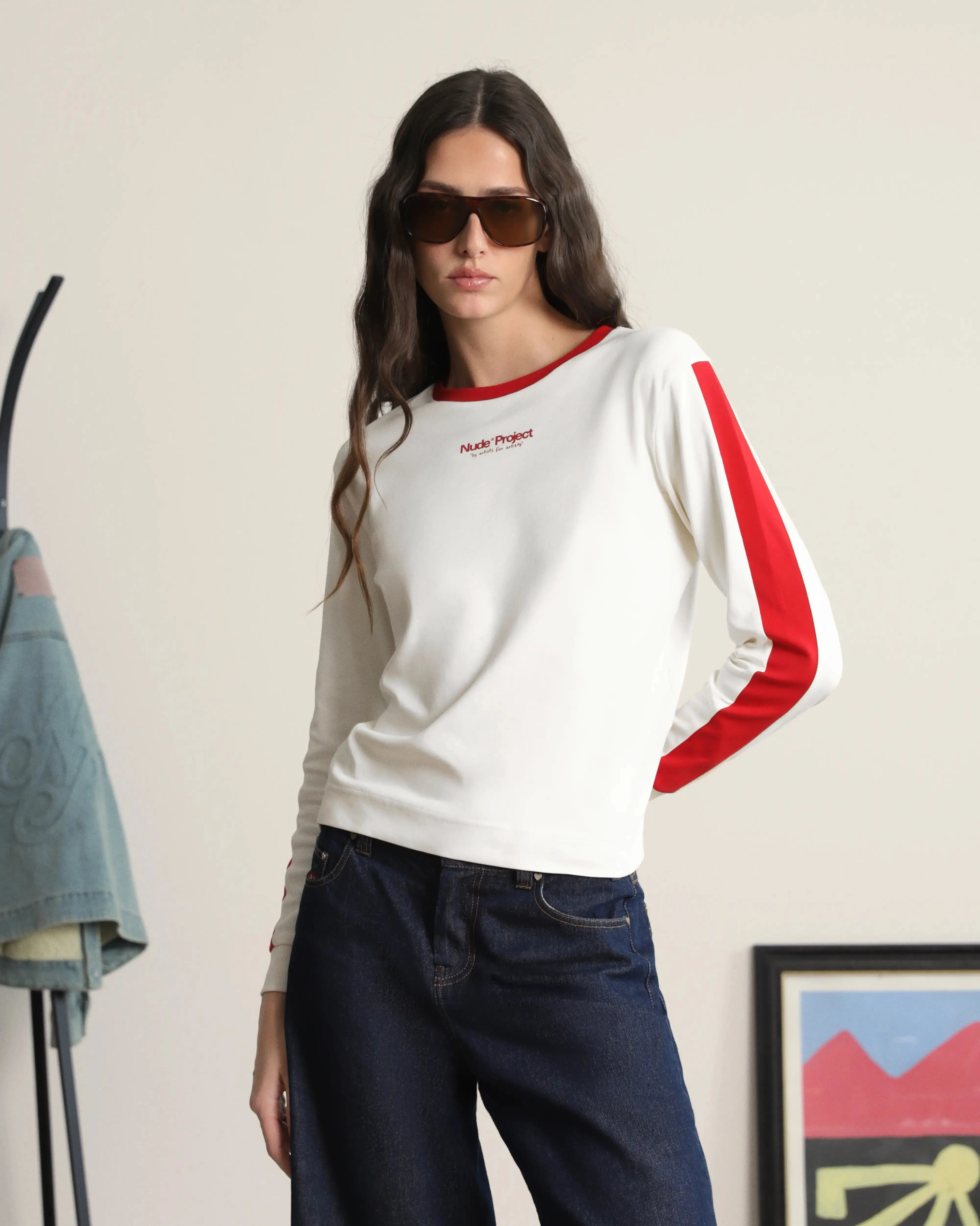 Vintage Sports Longsleeve White