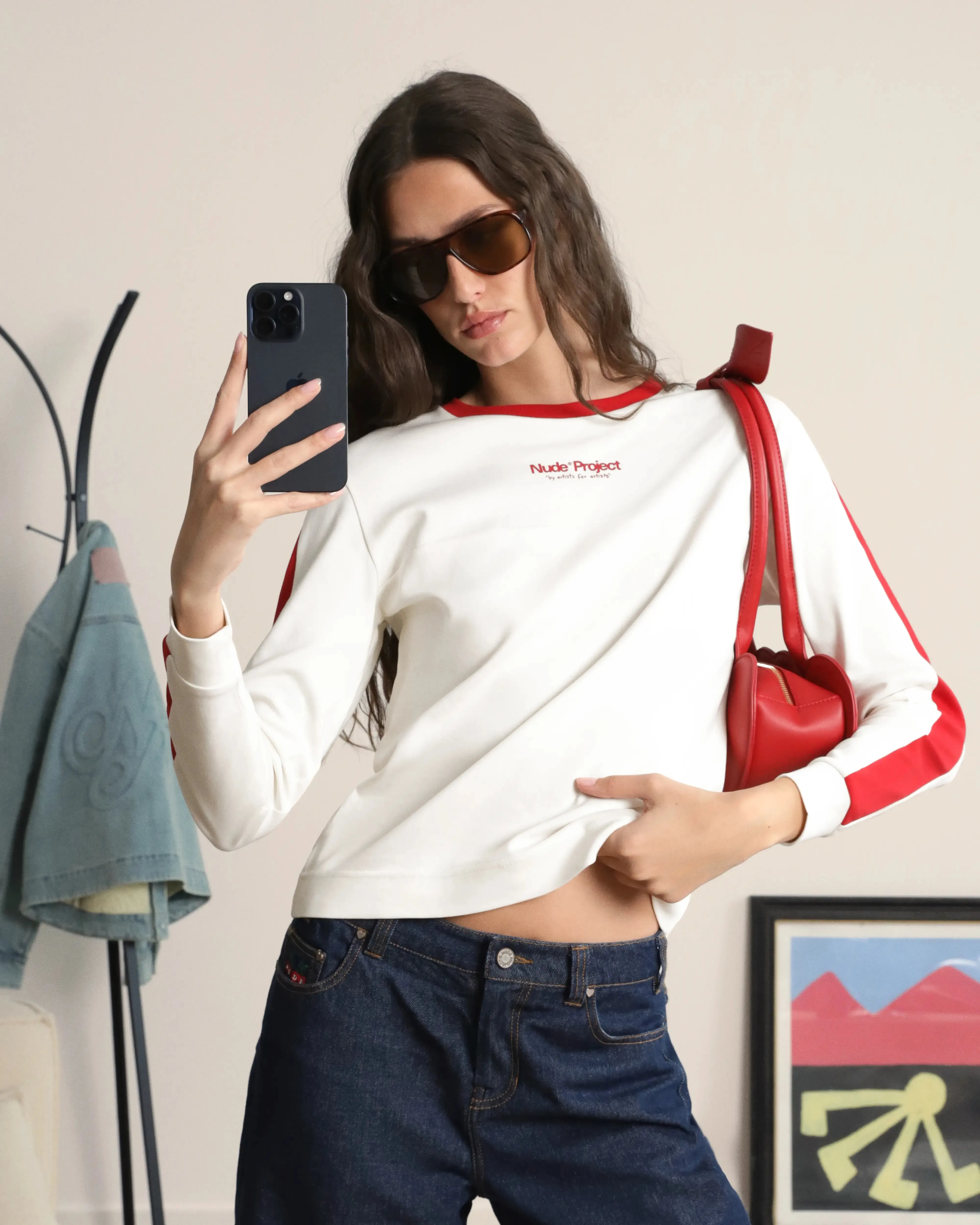 Vintage Sports Longsleeve White