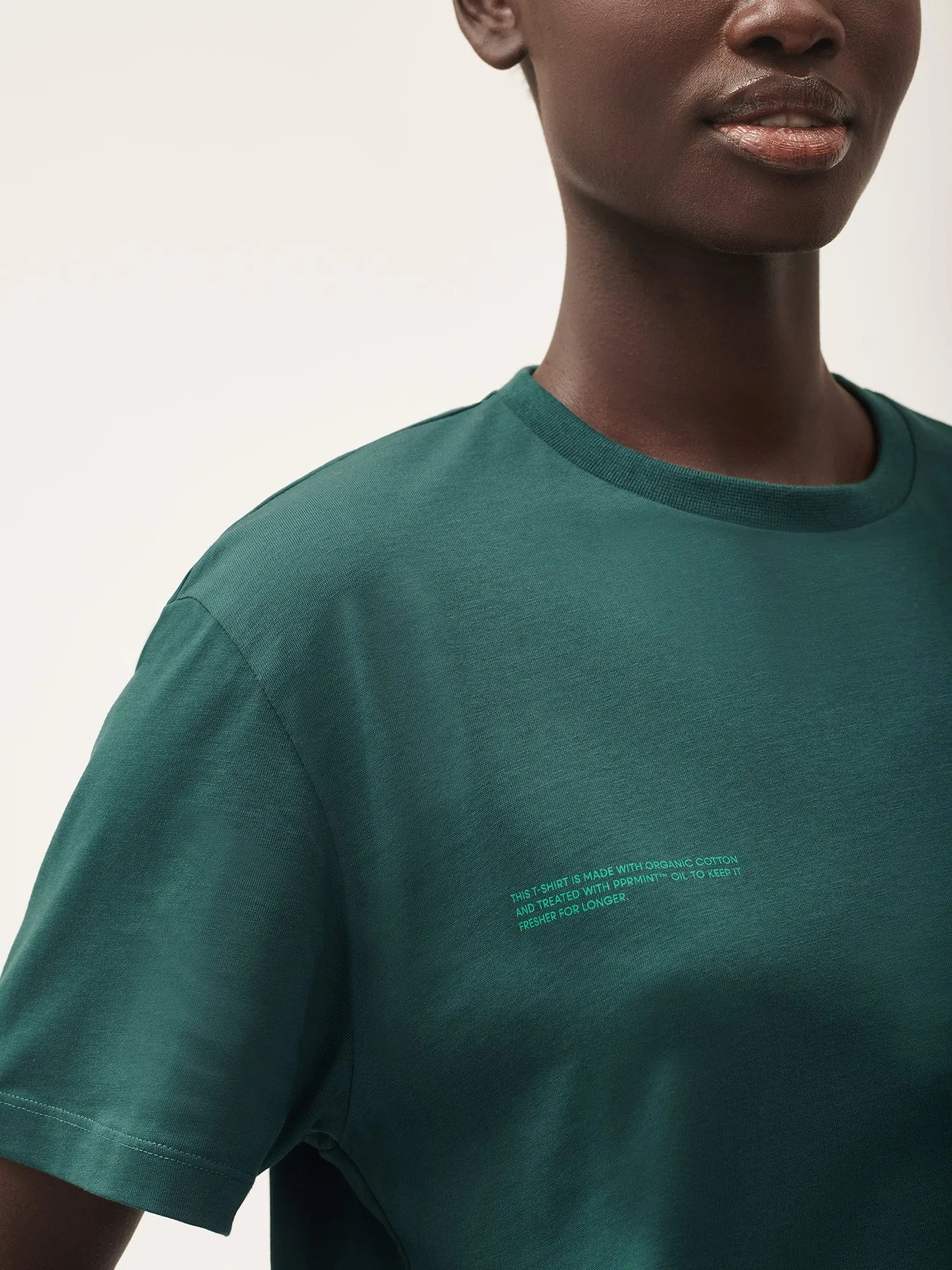 Womens Choose Love Midweight T-Shirt—foliage green