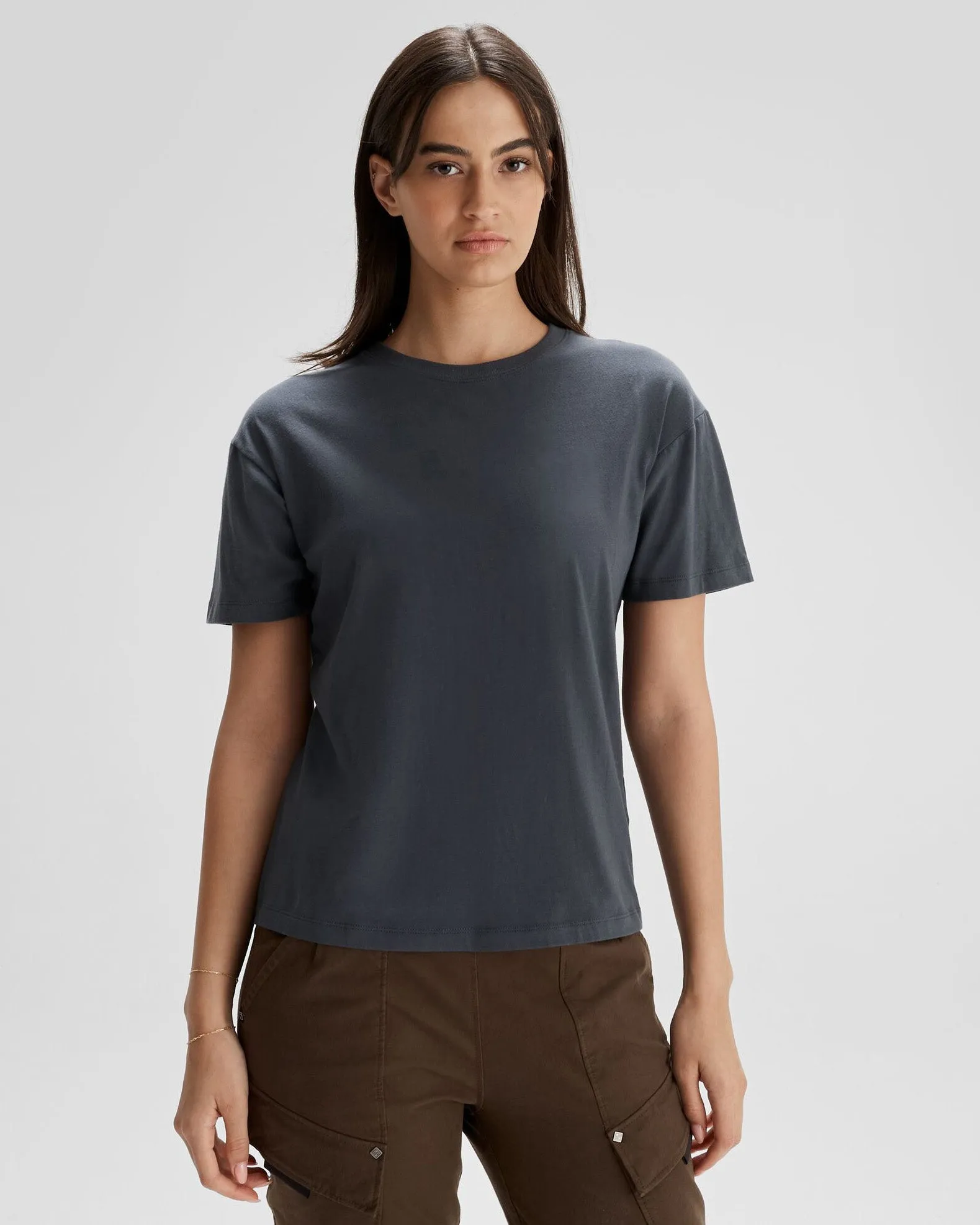 Women's Solid Organic Cotton T-Shirt - Night