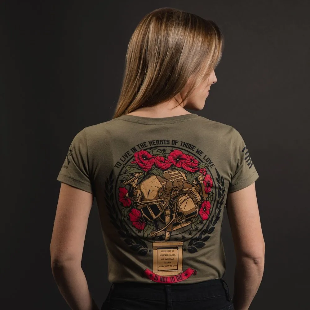Women's Those We Love V-Neck T-Shirt - Military Green