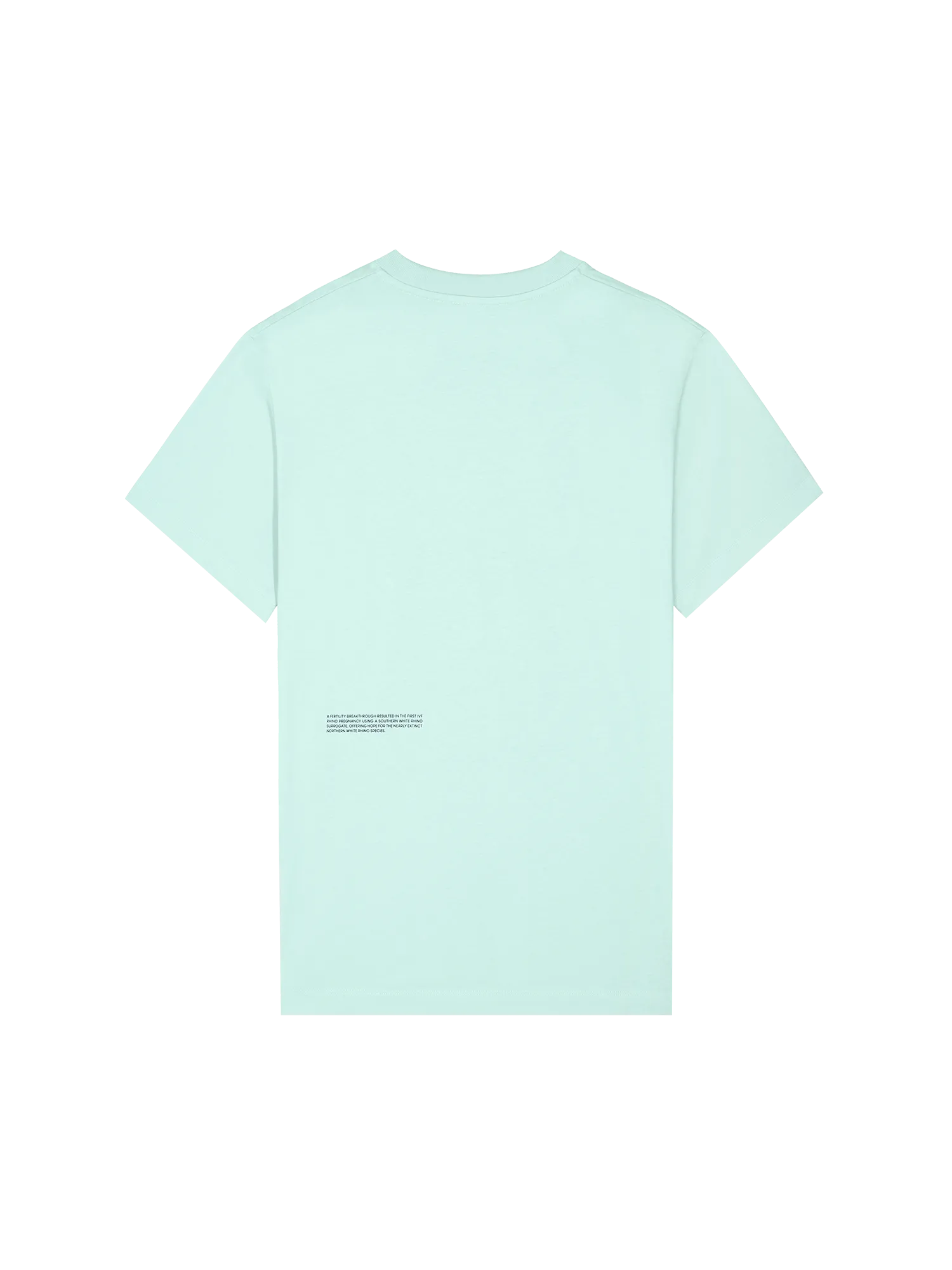 Womens White Rhino Hope T-Shirt—reflect blue