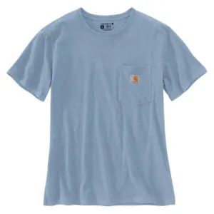 Women'S WK87 Workwear Pocket Short Sleeve T-Shirt - Alpine Blue Heather