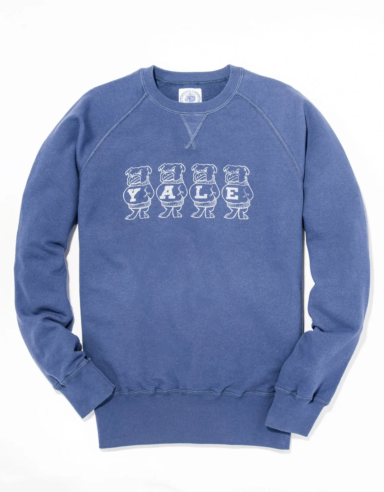 YALE VINTAGE BULLDOG SWEATSHIRT - BLUE