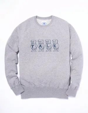 YALE VINTAGE BULLDOG SWEATSHIRT - GREY